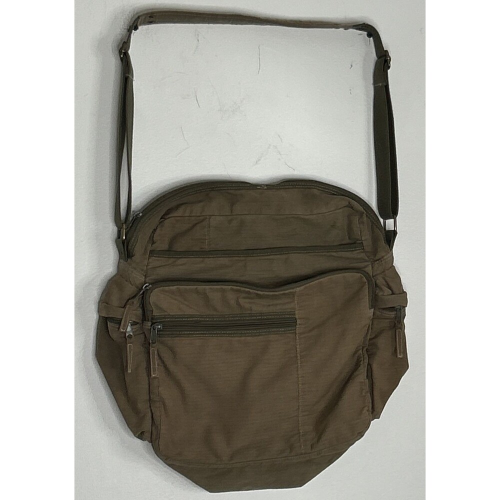 Vintage GAP Military Bag Tan Lightweight Travel Gorp Core Nylon Adjustable Strap